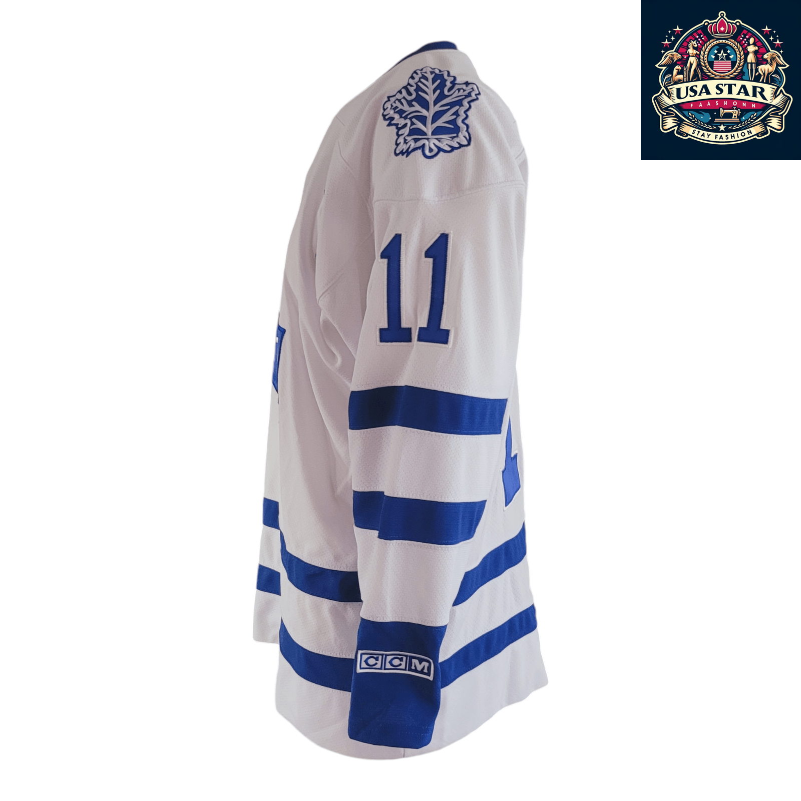 Toronto Maple Leafs Jersey Owen Nolan CCM #11 Adult Medium - Moisture-Wicking Fabric - USASTARFASHION