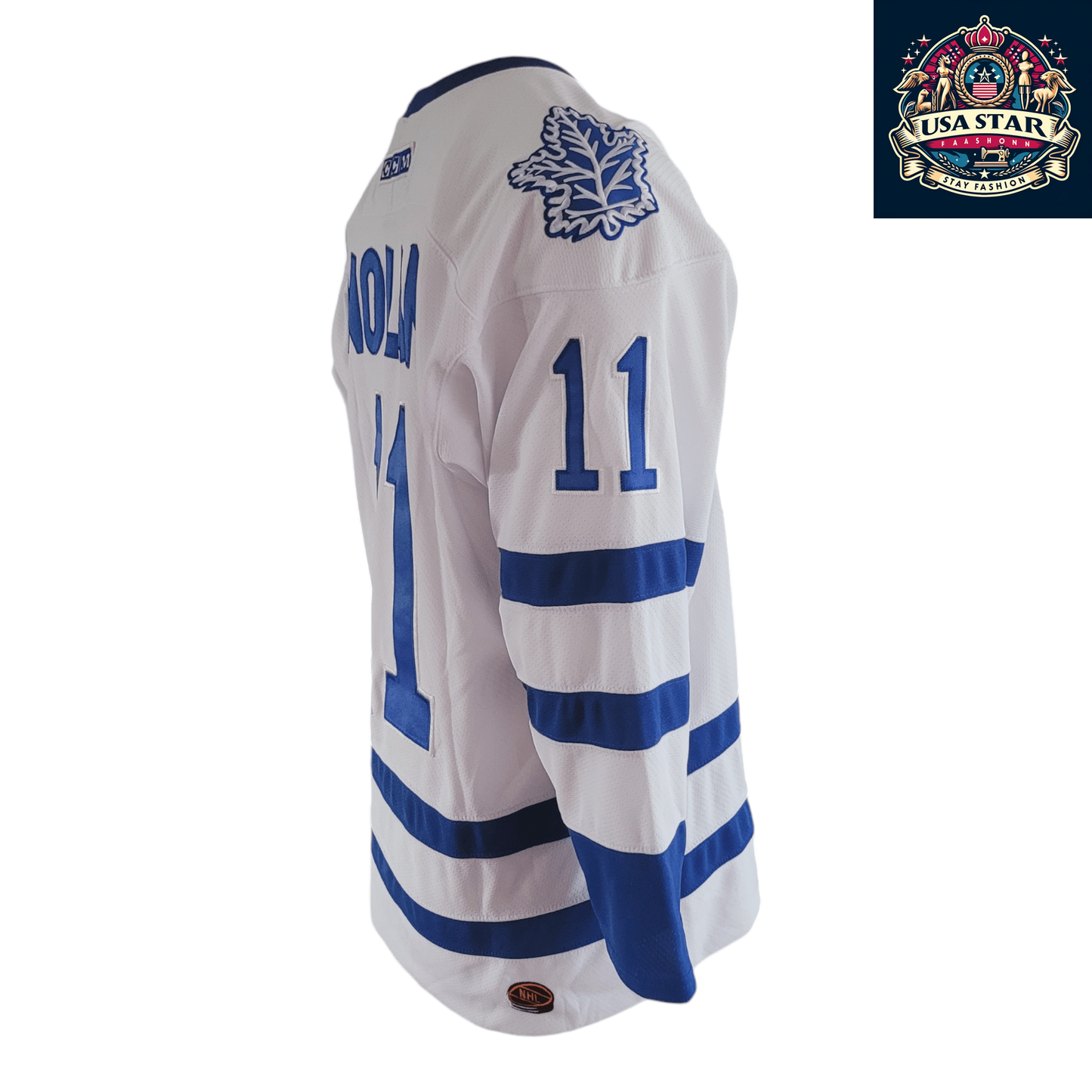 Toronto Maple Leafs Jersey Owen Nolan CCM #11 Adult Medium - Moisture-Wicking Fabric - USASTARFASHION