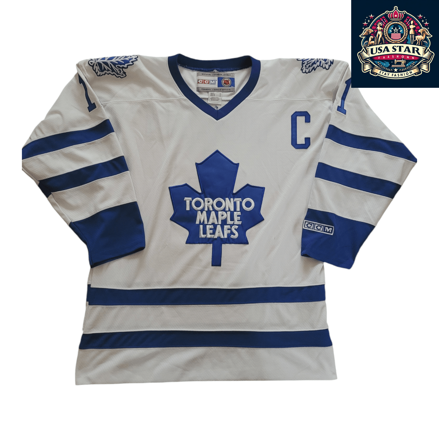 Toronto Maple Leafs Jersey Owen Nolan CCM #11 Adult Medium - Moisture-Wicking Fabric - USASTARFASHION