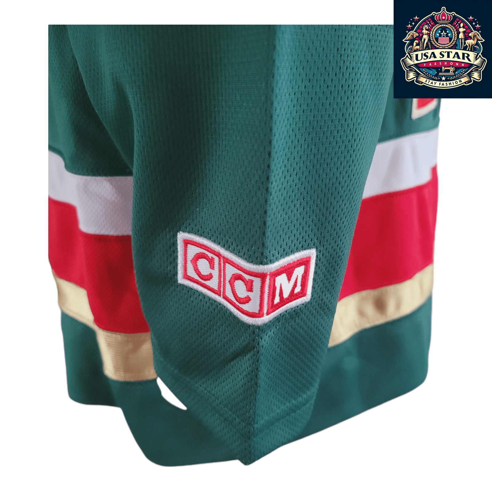 Filip Kuba Minnesota Wild #17 Adult Medium CCM NHL Authentic Air-Knit Jersey - USASTARFASHION