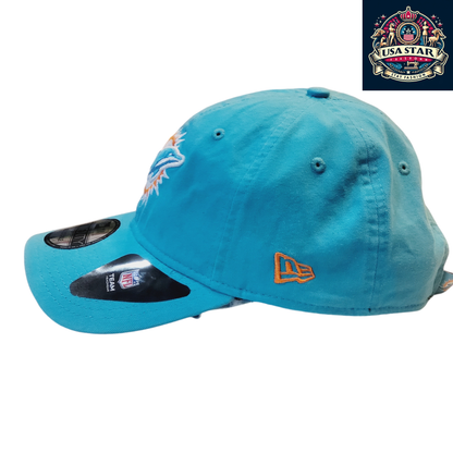 a baseball cap with a miami dolphins logo on it