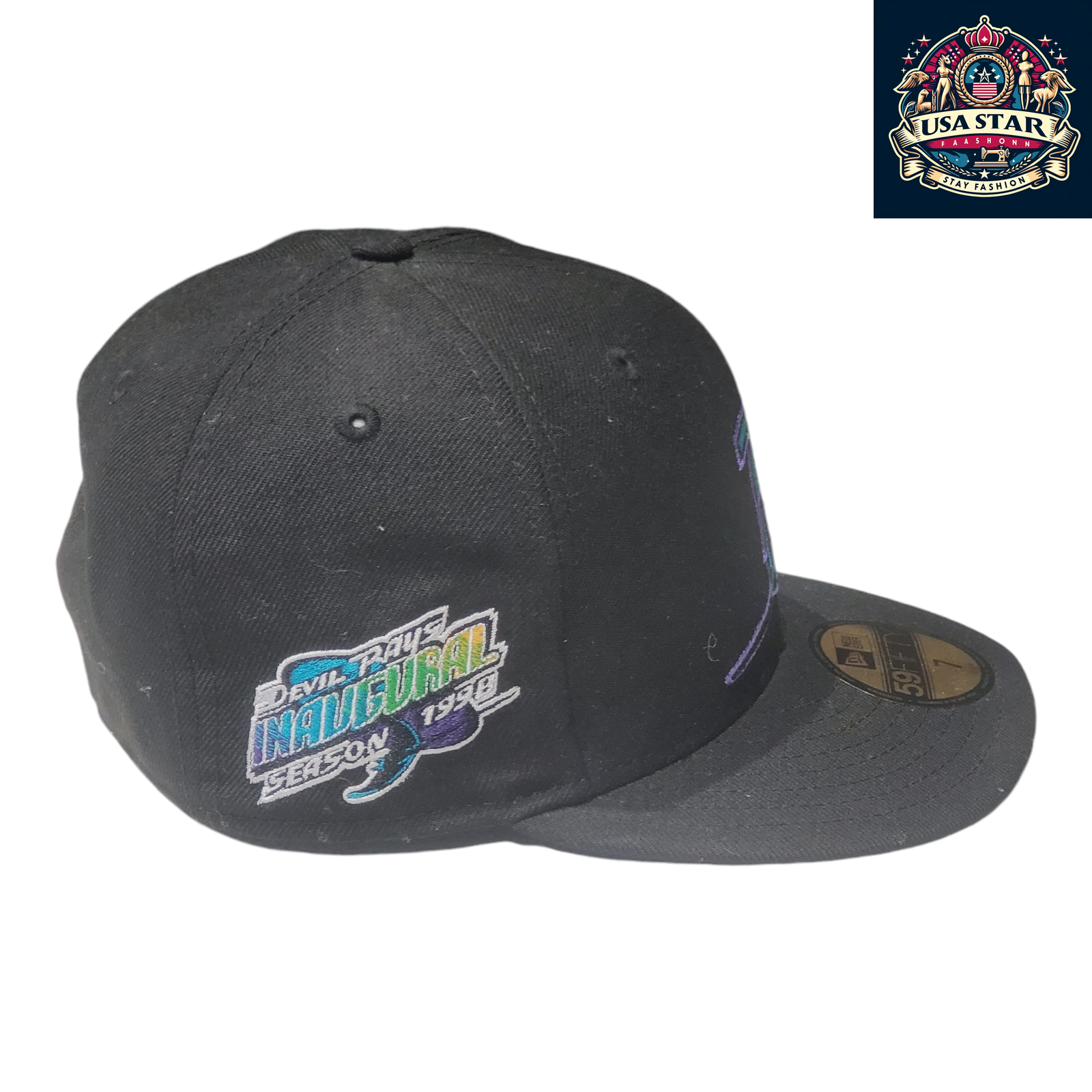 New Era 59FIFTY Tampa Bay Devil Rays Hat 1998 Inaugural Season Size 7 Cooperstown Collection - USASTARFASHION