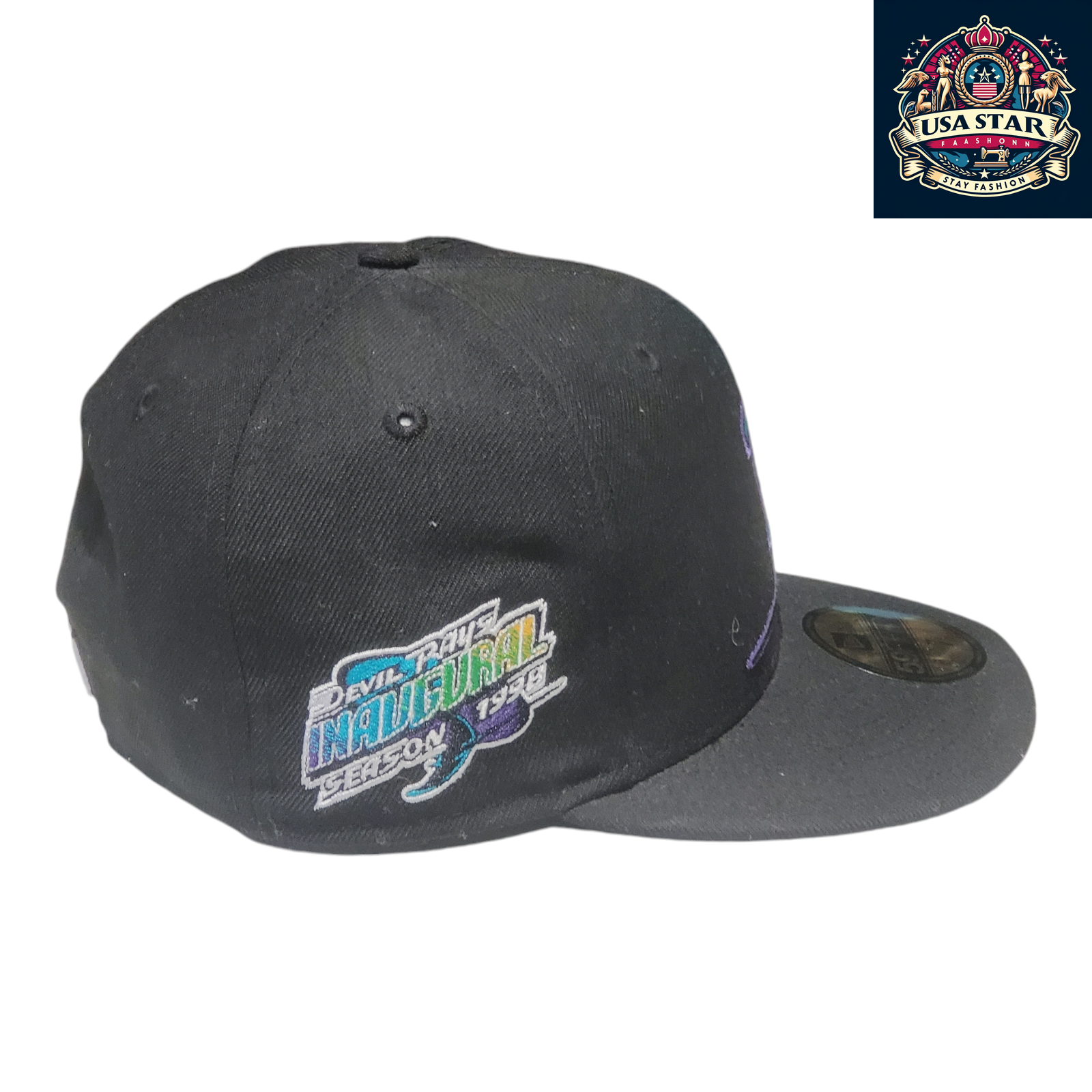 New Era 59FIFTY Tampa Bay Devil Rays Hat 1998 Inaugural Season Size 7 Cooperstown Collection - USASTARFASHION