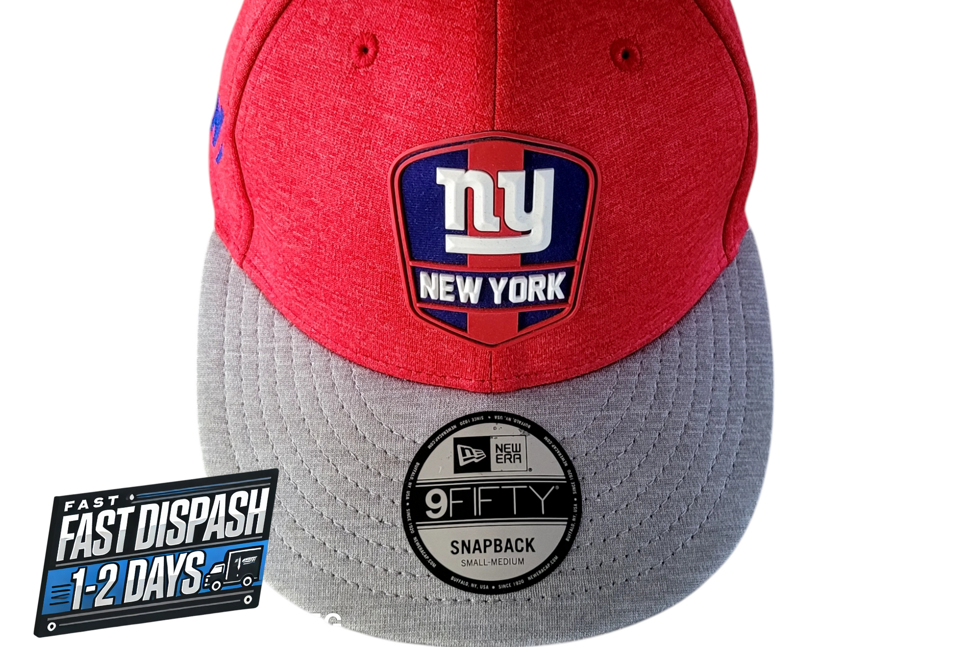 a new york giants hat with a patch on it