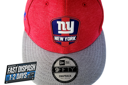 a new york giants hat with a patch on it