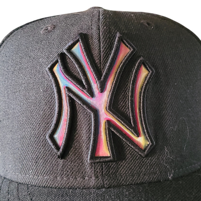 a new york yankees baseball cap with a multicolored new york yankees logo