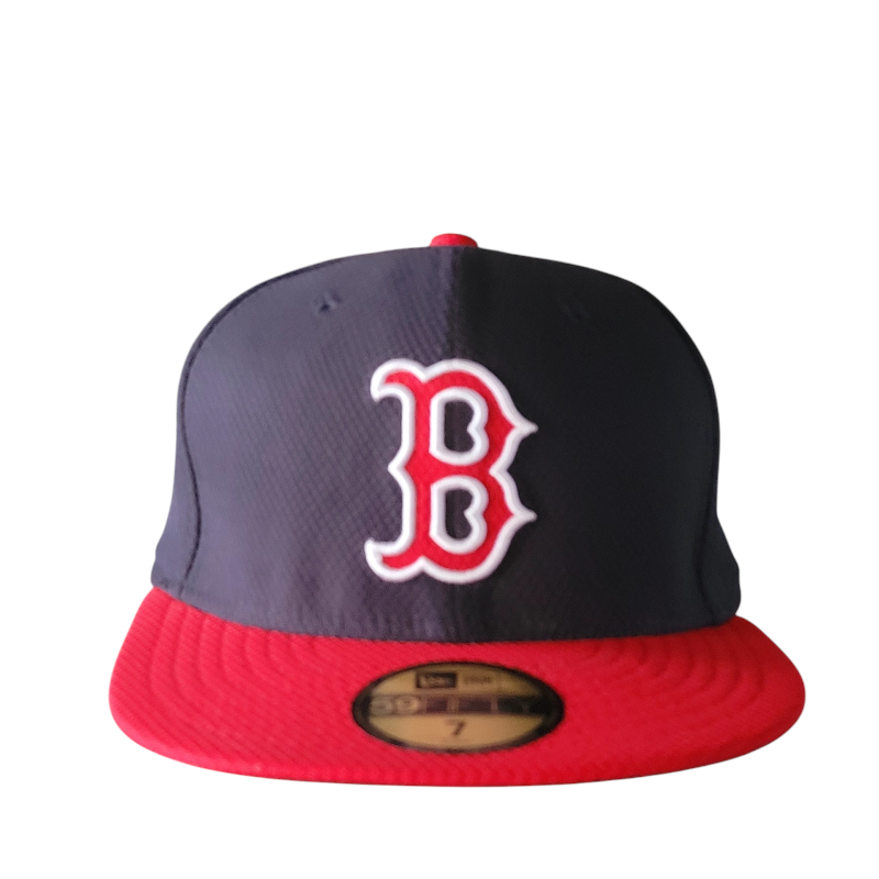 a boston red sox hat on a white background