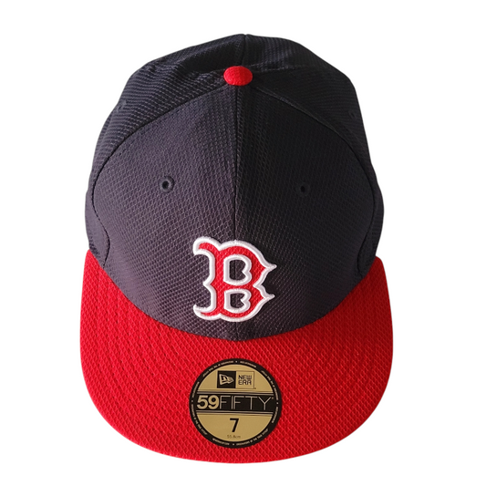 a boston red sox hat on a white background