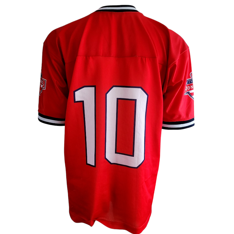 Champion England Monarchs #10 Jersey - Red - Large (L) - Vintage 90s NFL Europe Team - Rare Historic Collectible - USASTARFASHION