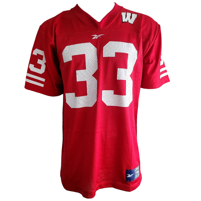 Ron Dayne Jersey #33 Reebok Medium Heisman Trophy Winner NY Giants Broncos Texans - USASTARFASHION