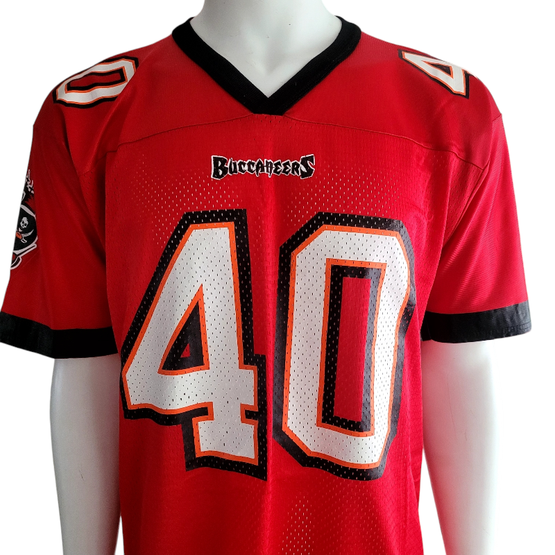 Mike Alstott Jersey #40 Champion Tampa Bay Buccaneers Small Authentic NFL Like New Condition - USASTARFASHION