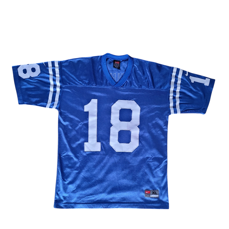 Peyton Manning Jersey XL Nike Indianapolis Colts, Unique Pale Blue Color, Limited Edition - USASTARFASHION