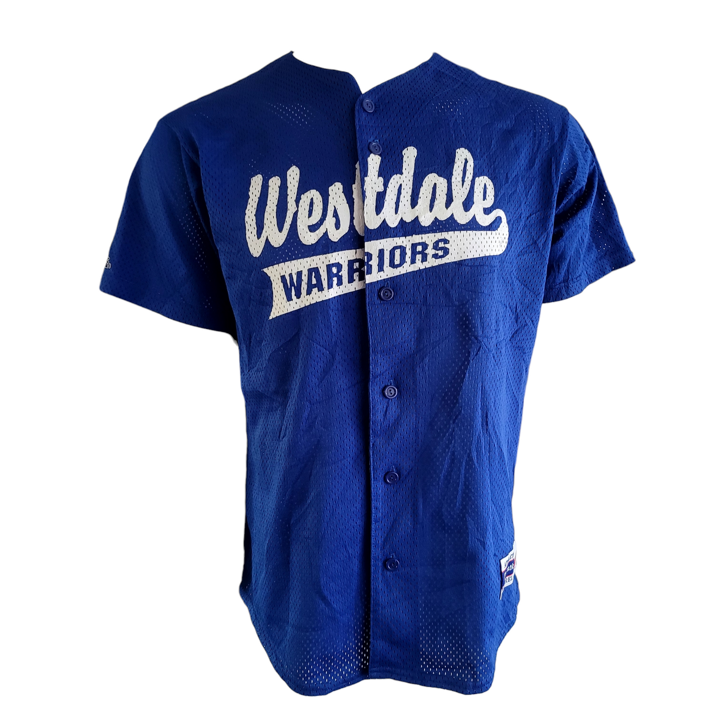 a baseball jersey with the words westdale warriors on it