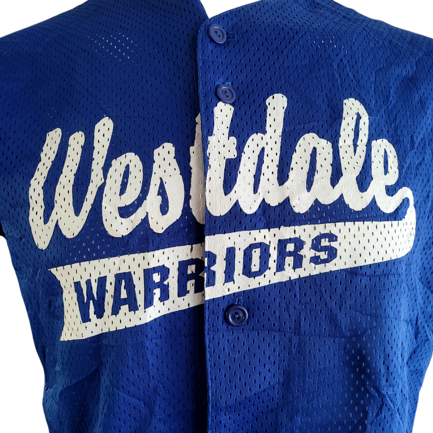 a baseball jersey with the words westdale warriors on it