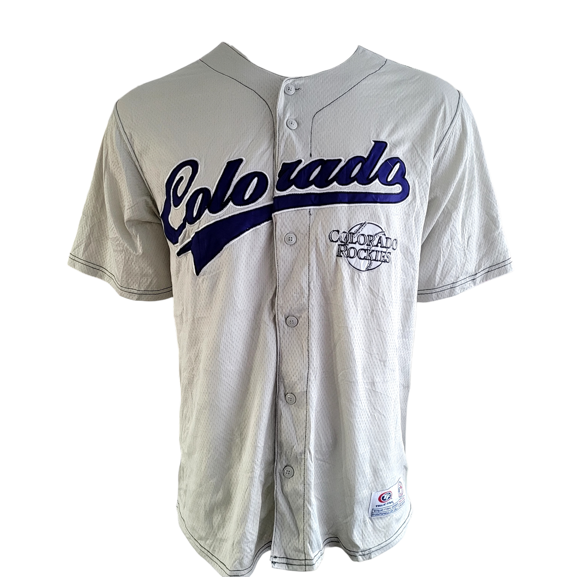 a baseball jersey with the word colorado on it