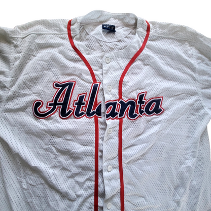 a baseball jersey with the word atlanta on it