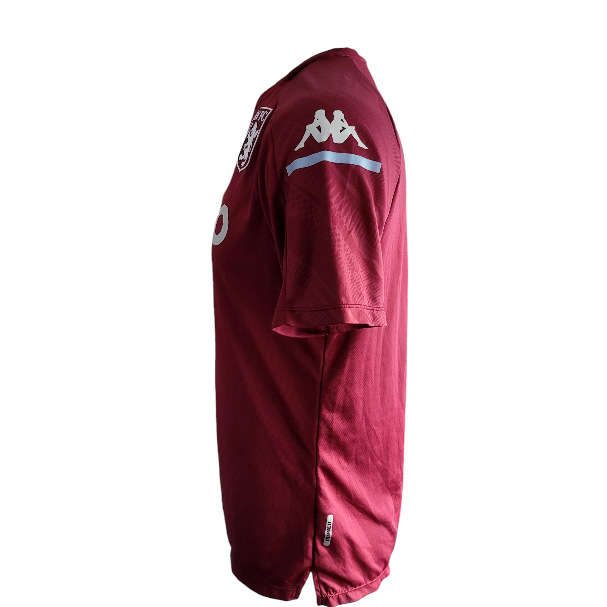 Kappa Aston Villa Shirt - Authentic Maroon Team Wear, XL, Short Sleeve, 100% Polyester - USASTARFASHION