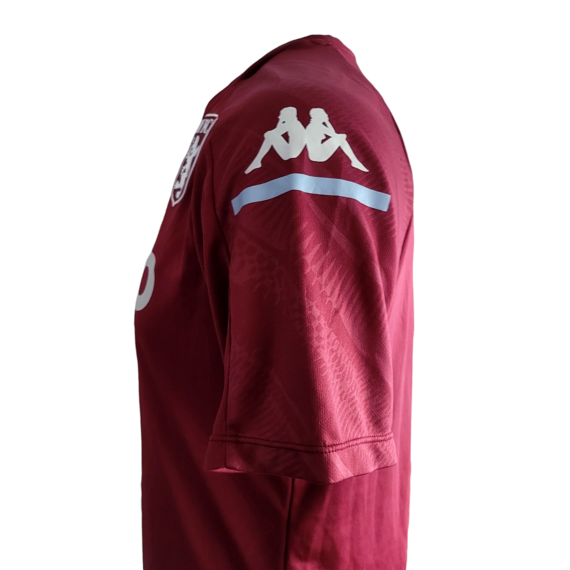 Kappa Aston Villa Shirt - Authentic Maroon Team Wear, XL, Short Sleeve, 100% Polyester - USASTARFASHION