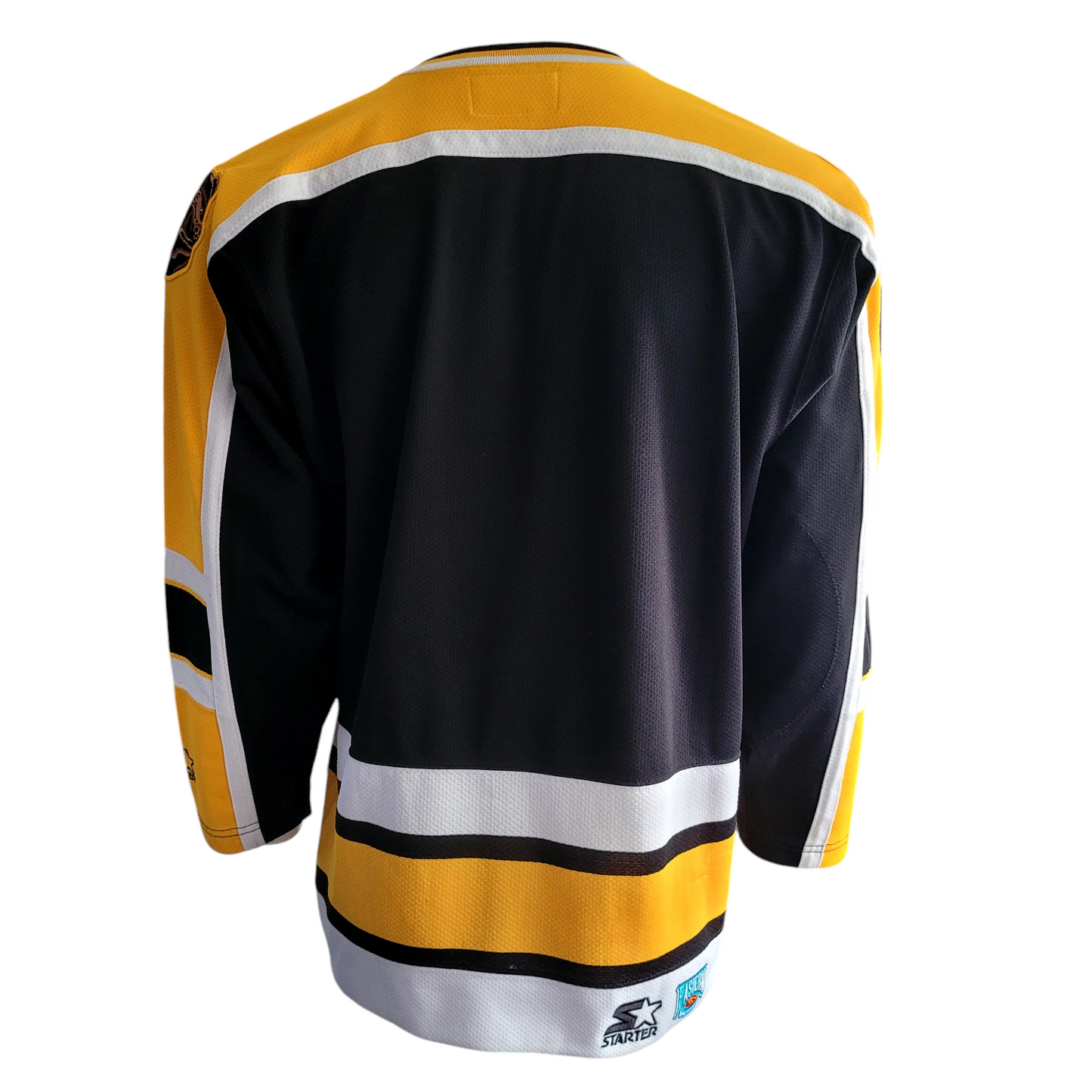 Boston Bruins Jersey - Small - Authentic Starter NHL Apparel in Black, Yellow & White - USASTARFASHION