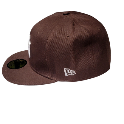 New York Yankees Hat - New Era 59Fifty Brown Wool-Blend Cap - Size 7 1/2 (59.6 cm) - USASTARFASHION