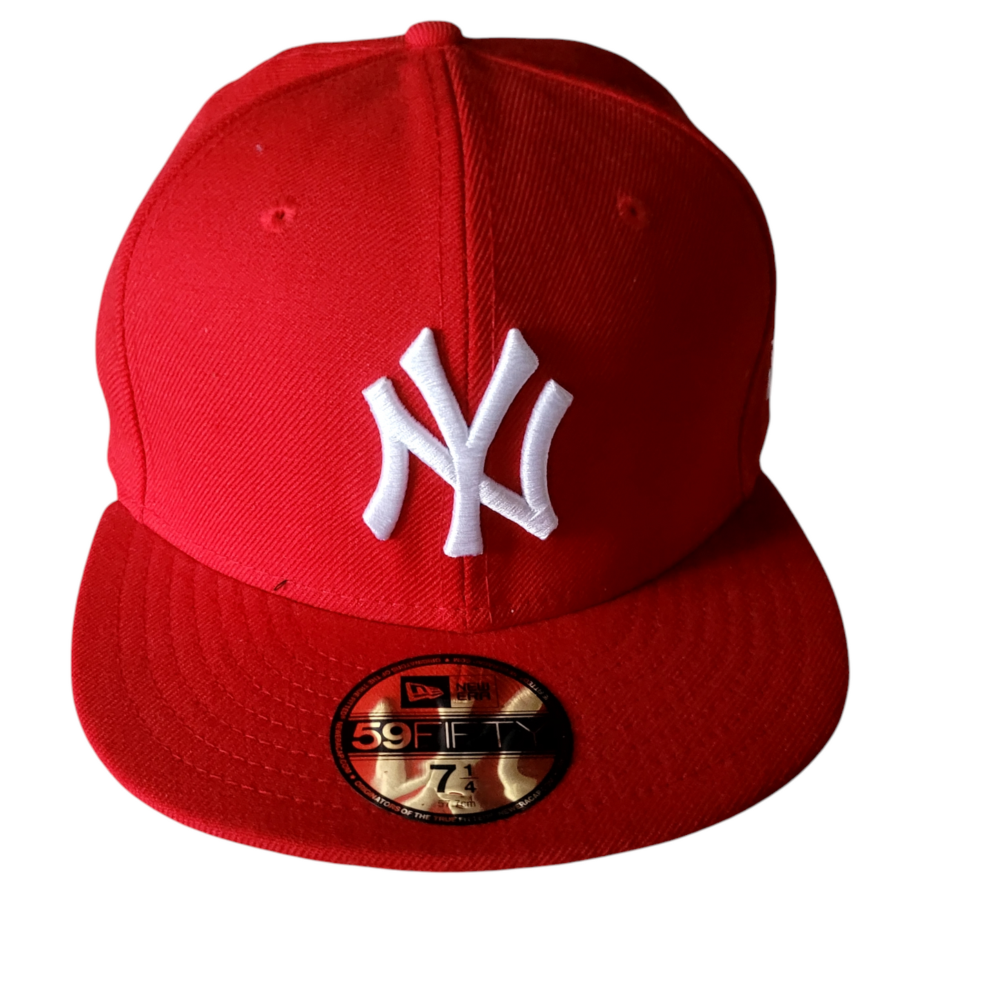 New Era New York Yankees Baseball Cap 59FIFTY Red Cap Size 7 1/4 - MLB Official Hat - USASTARFASHION