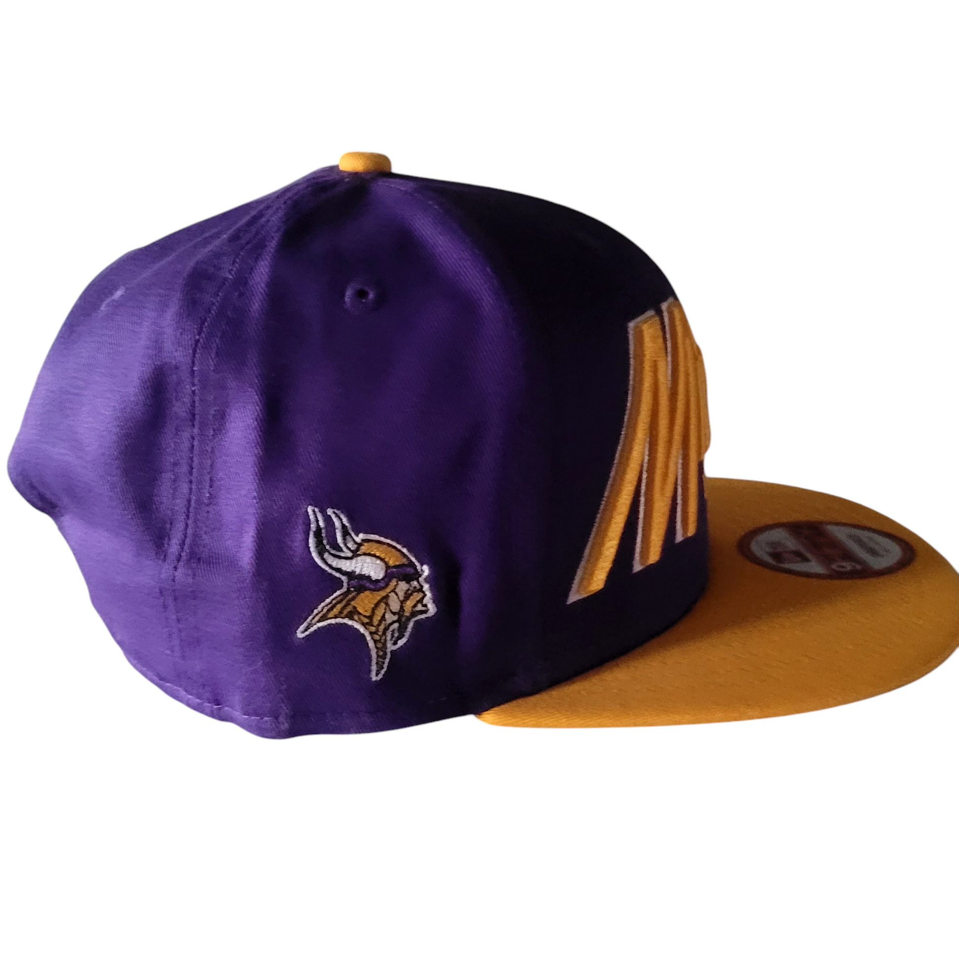 Minnesota Vikings Snapback Hat - New Era 9FIFTY Purple & Gold - Small/Medium - Excellent Condition - USASTARFASHION