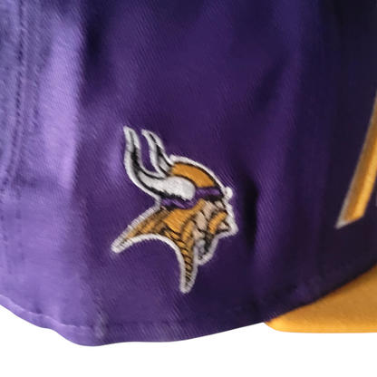 Minnesota Vikings Snapback Hat - New Era 9FIFTY Purple & Gold - Small/Medium - Excellent Condition - USASTARFASHION