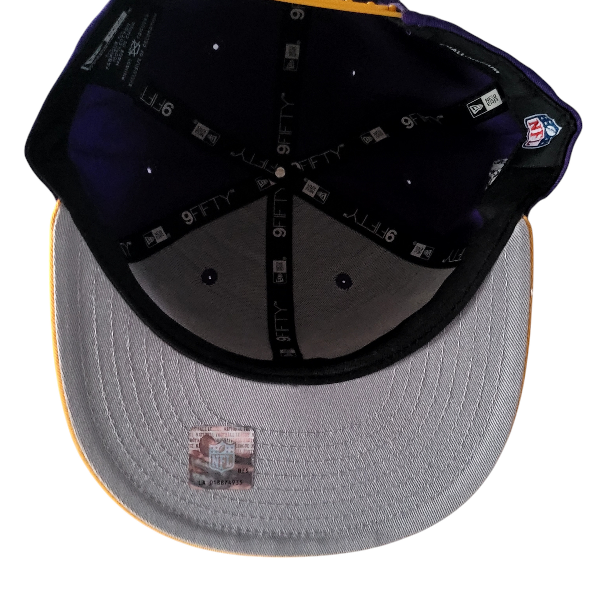 Minnesota Vikings Snapback Hat - New Era 9FIFTY Purple & Gold - Small/Medium - Excellent Condition - USASTARFASHION