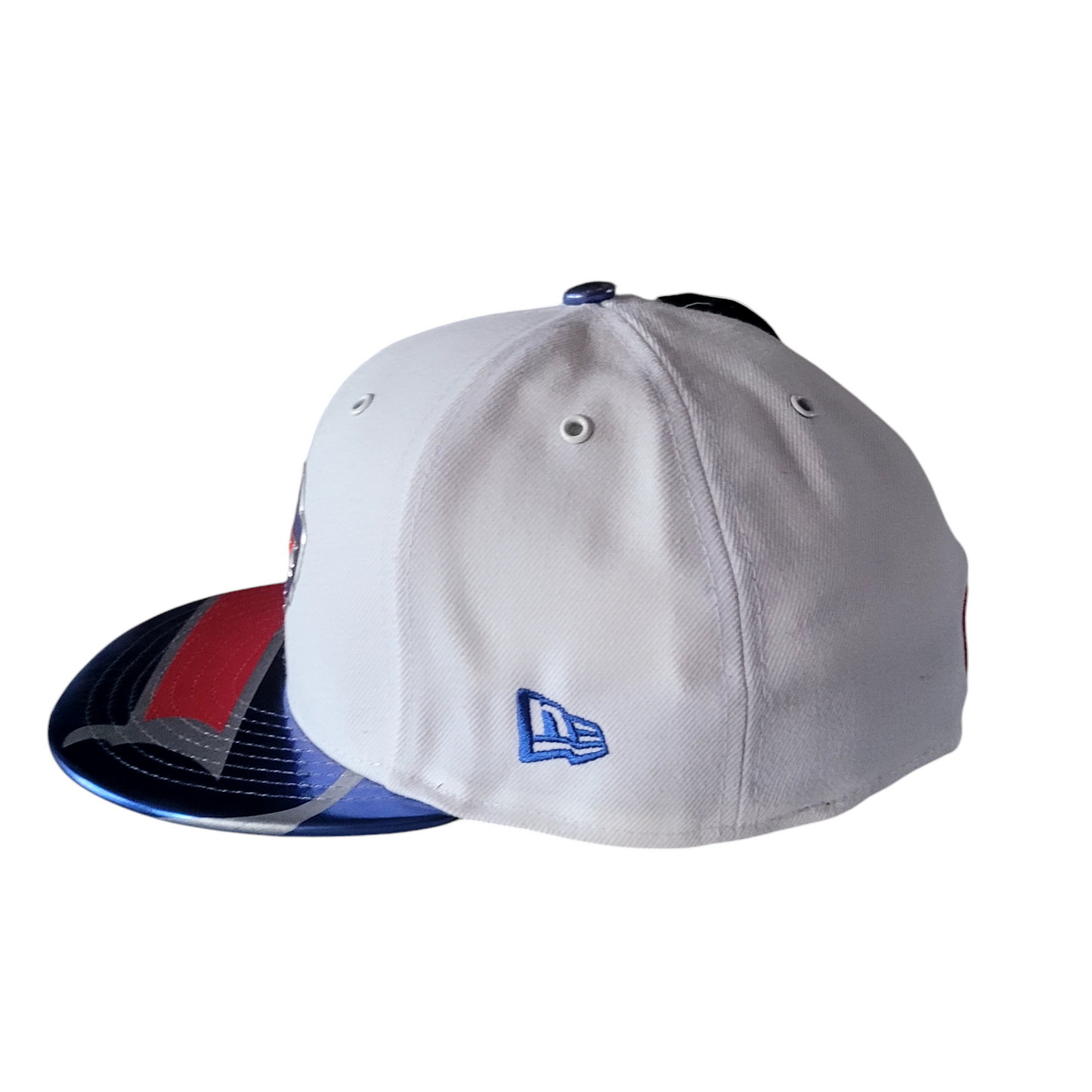 Buffalo Bills Cap New Era 59FIFTY NFL Team Headwear Size 7 3/8 White/Blue Fitted Hat - USASTARFASHION