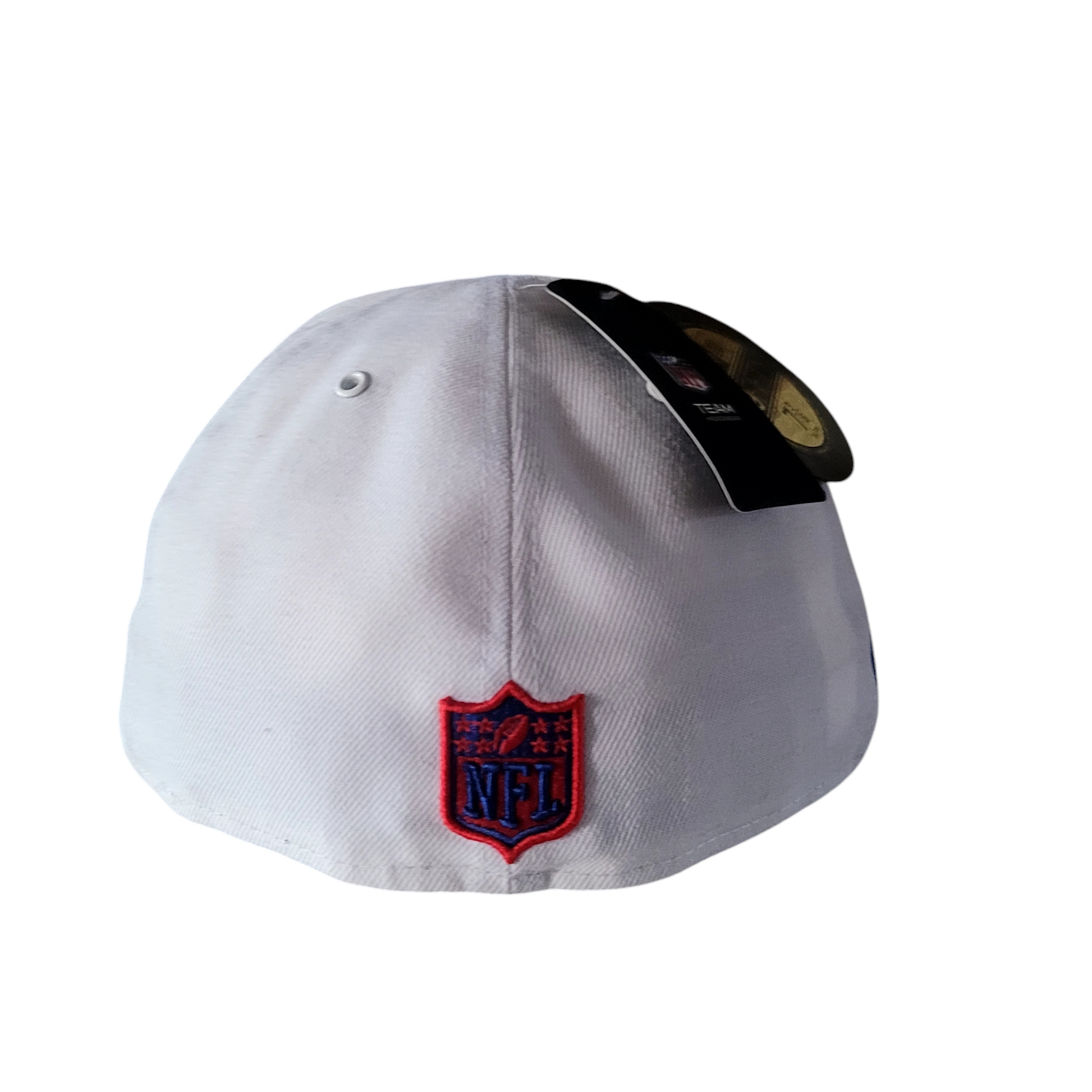 Buffalo Bills Cap New Era 59FIFTY NFL Team Headwear Size 7 3/8 White/Blue Fitted Hat - USASTARFASHION