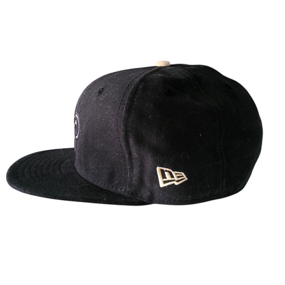 New Orleans Saints Hat - New Era 59Fifty Fitted Cap Size 7 1/2 Black with Gold Embroidery - USASTARFASHION