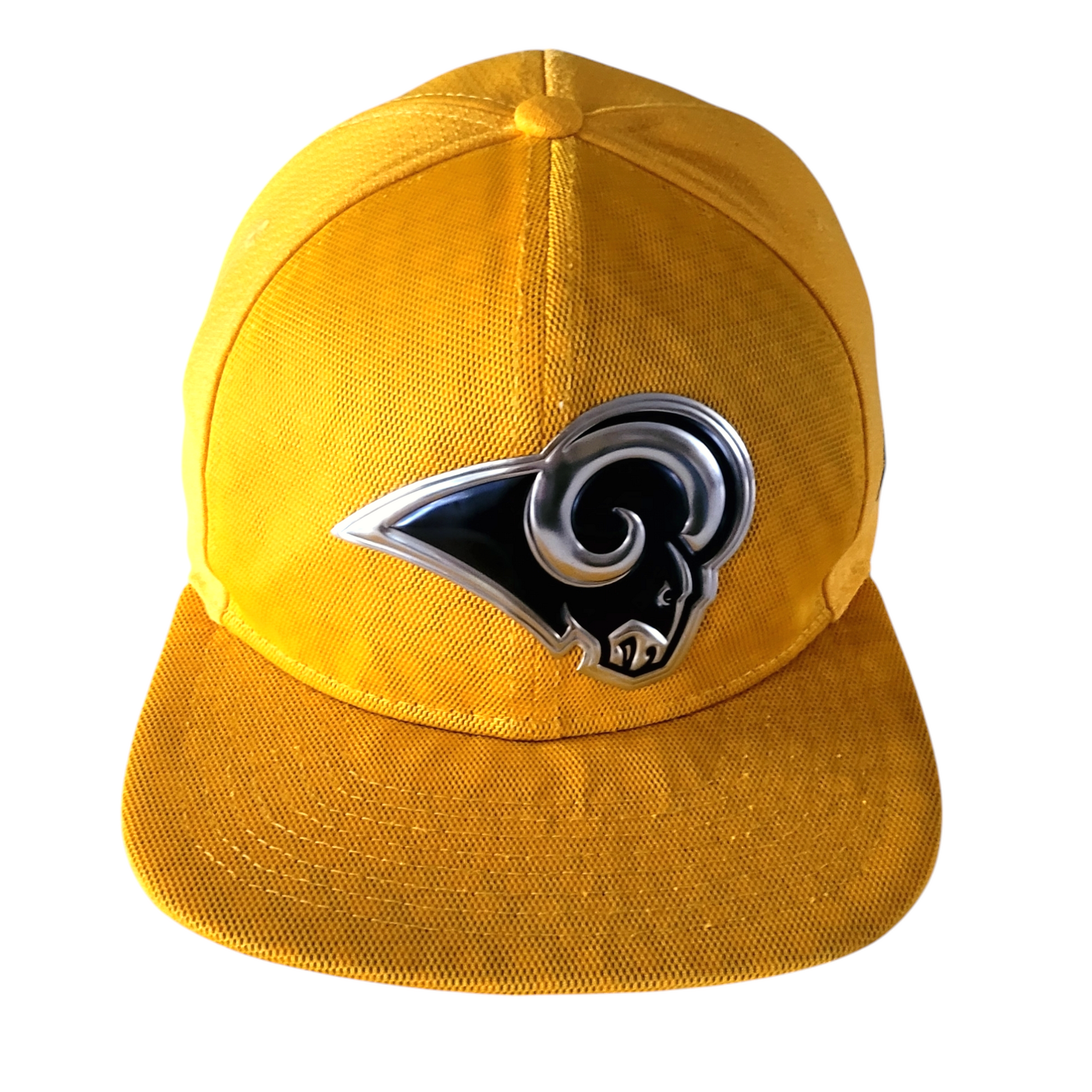 Los Angeles Rams Snapback Hat 9FIFTY by New Era with Bold Metallic Logo - Grade A Condition - USASTARFASHION