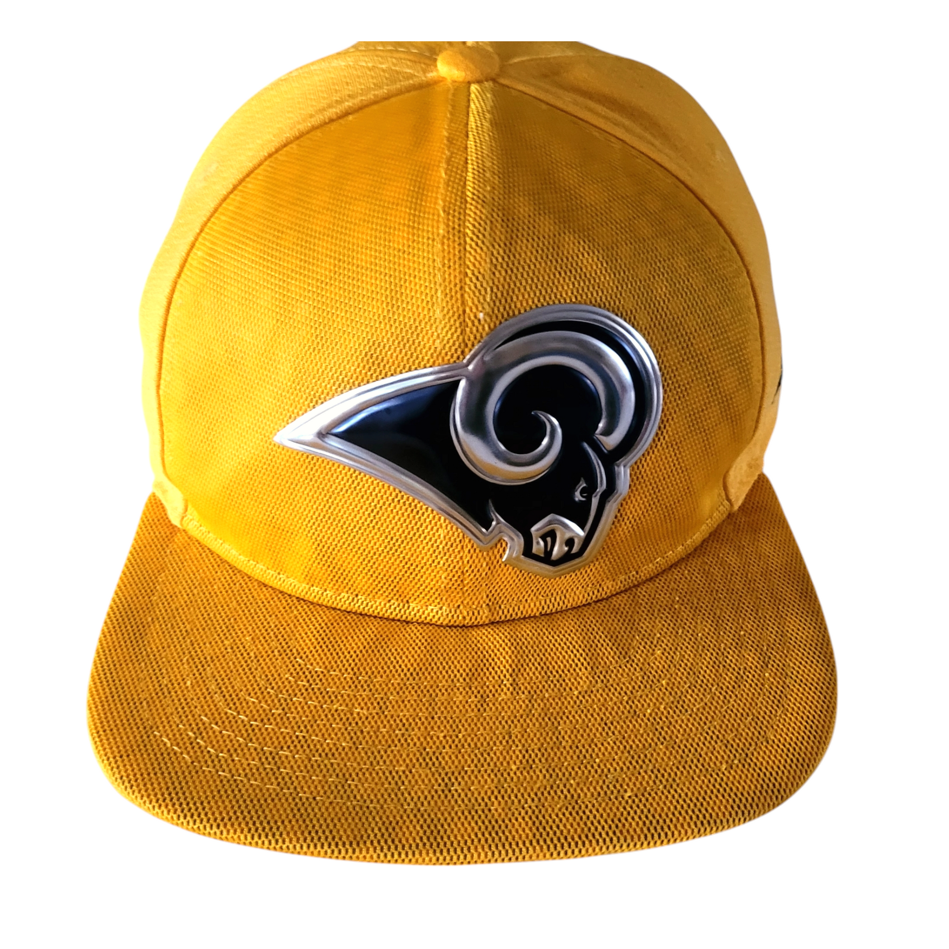 Los Angeles Rams Snapback Hat 9FIFTY by New Era with Bold Metallic Logo - Grade A Condition - USASTARFASHION