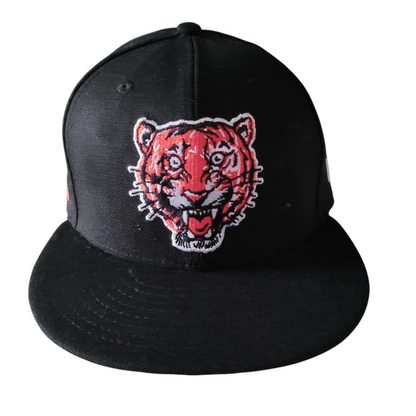 Detroit Tigers Cap - New Era Cooperstown Collection Fitted Wool Hat 7 3/8 Black Vintage - USASTARFASHION