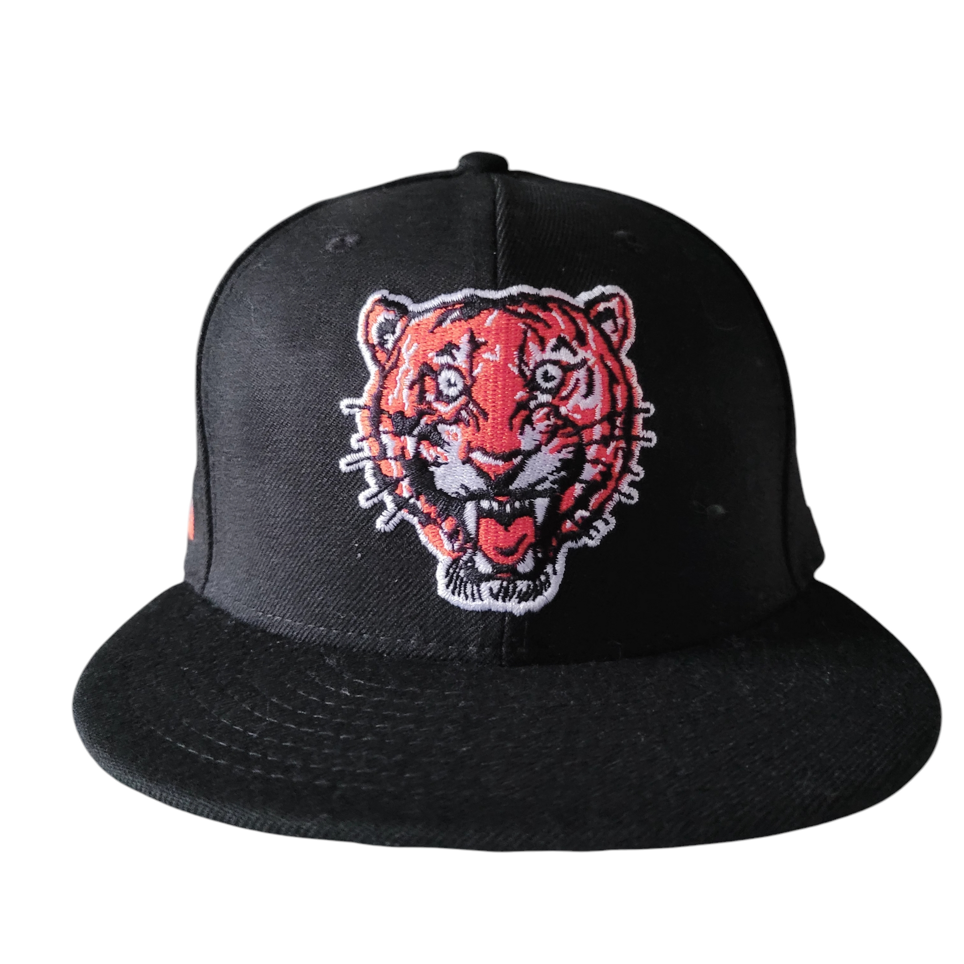 Detroit Tigers Cap - New Era Cooperstown Collection Fitted Wool Hat 7 3/8 Black Vintage - USASTARFASHION