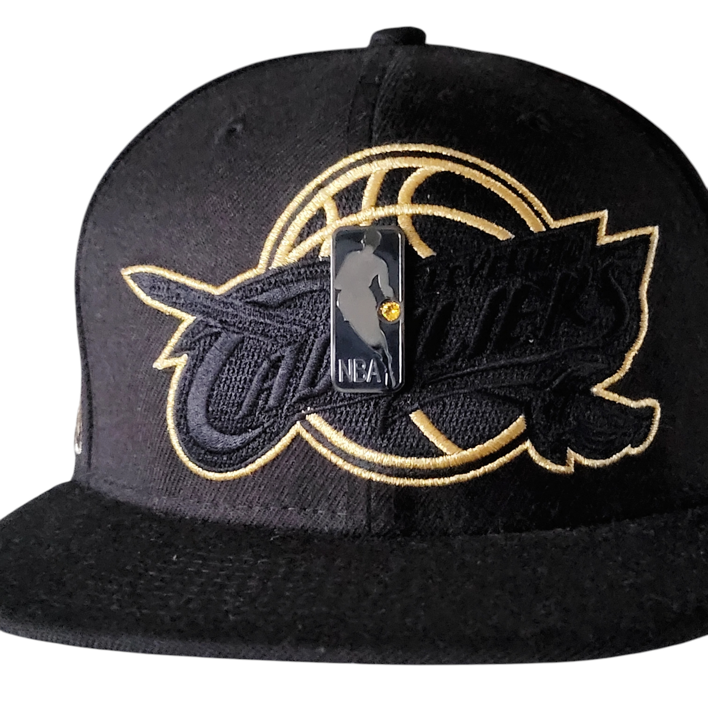 Cleveland Cavaliers Snapback Hat - New Era 9FIFTY Black & Gold Adjustable Cap - USASTARFASHION