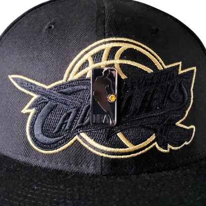 Cleveland Cavaliers Snapback Hat - New Era 9FIFTY Black & Gold Adjustable Cap - USASTARFASHION