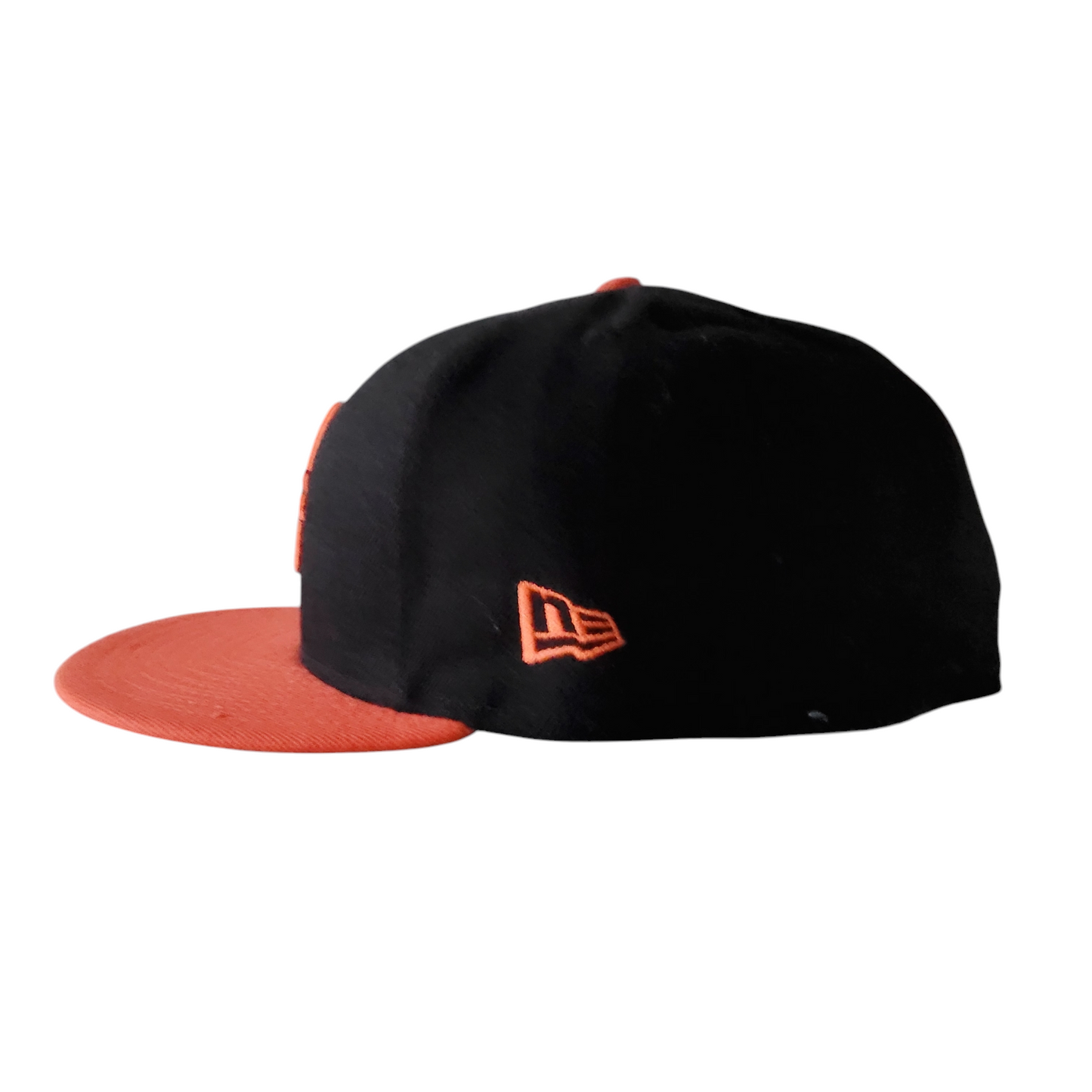 Baltimore Orioles Fitted Cap - Black & Orange New Era Hat (Size 7 3/8) Authentic MLB Merchandise - USASTARFASHION