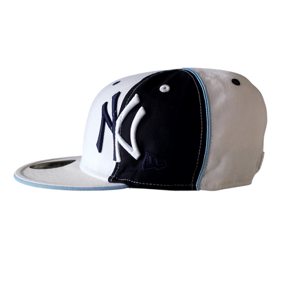 New York Yankees Cap - 9FIFTY Snapback Hat - Size 7 (55.8 cm) - Dual Tone Black & White Design - USASTARFASHION