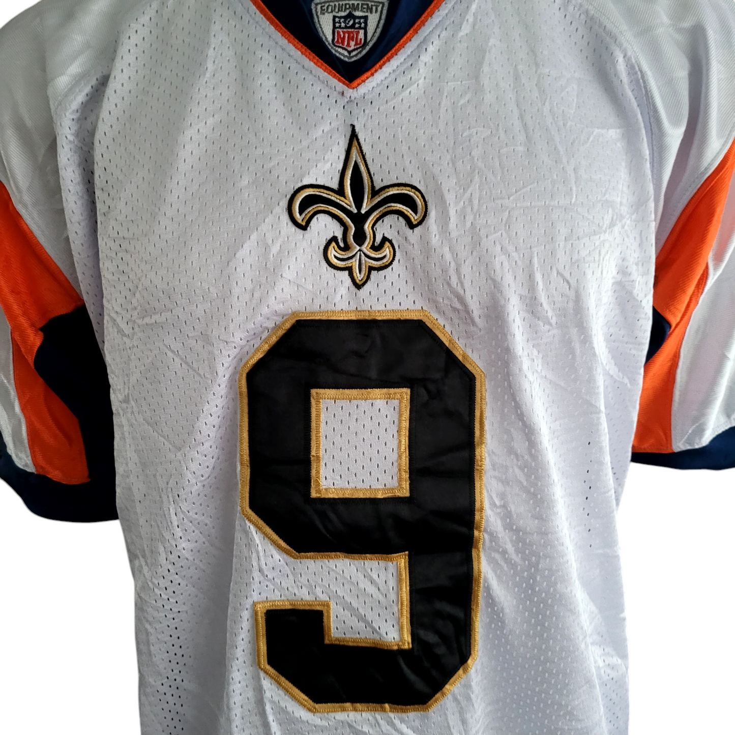 Drew Brees Jersey NFL Reebok Pro Bowl Authentic Size 52 White/Orange - Collectible Sports Apparel - USASTARFASHION