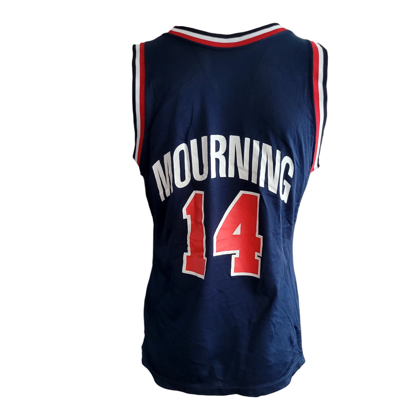 USA Basketball Alonzo Mourning Jersey Navy - Champion Size 40 with 14 on Back - USASTARFASHION