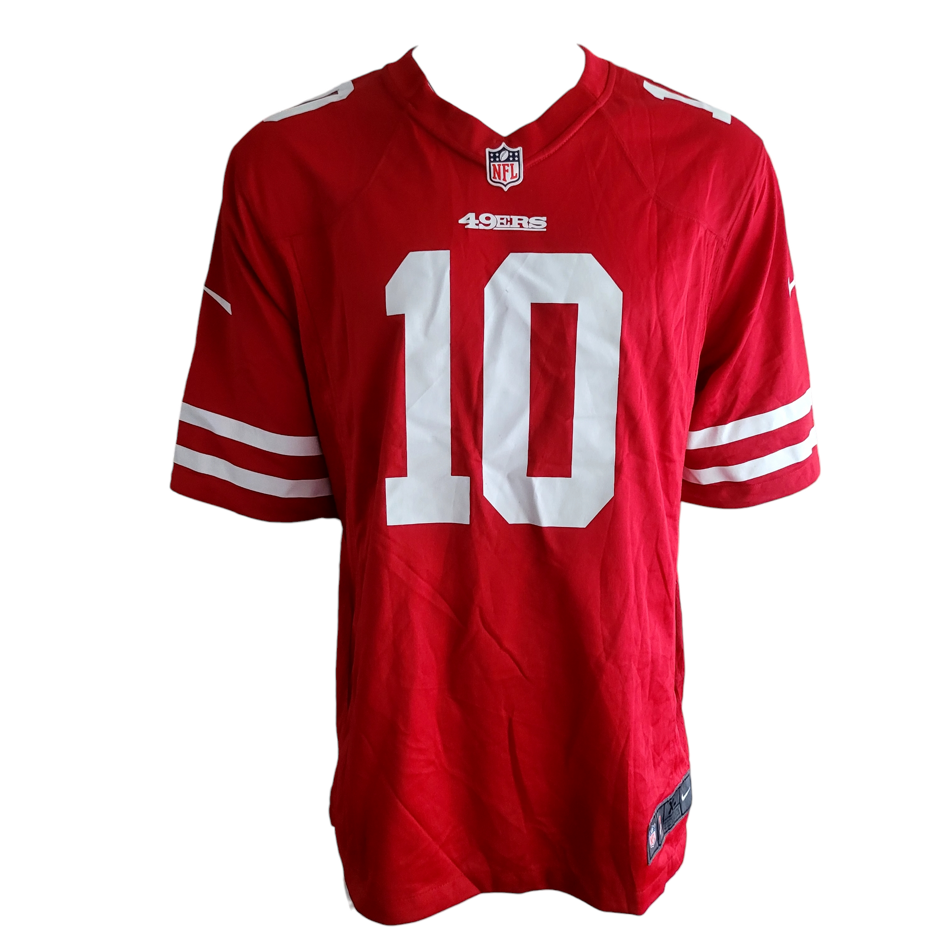 Jimmy Garoppolo San Francisco 49ers Jersey Red Nike Size XL - NFL Official Authentic Design - USASTARFASHION