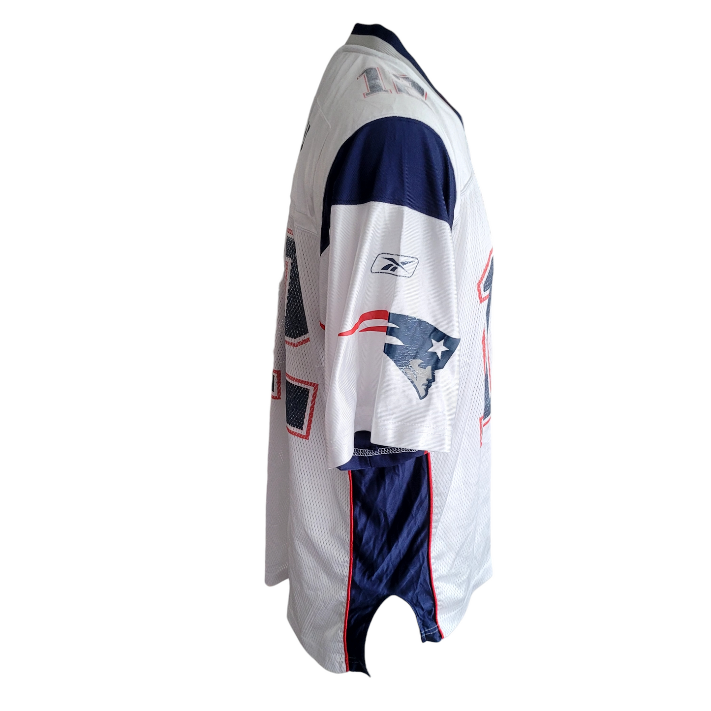 New England Patriots Tom Brady Jersey Reebok Large White NFL Team Logo - USASTARFASHION