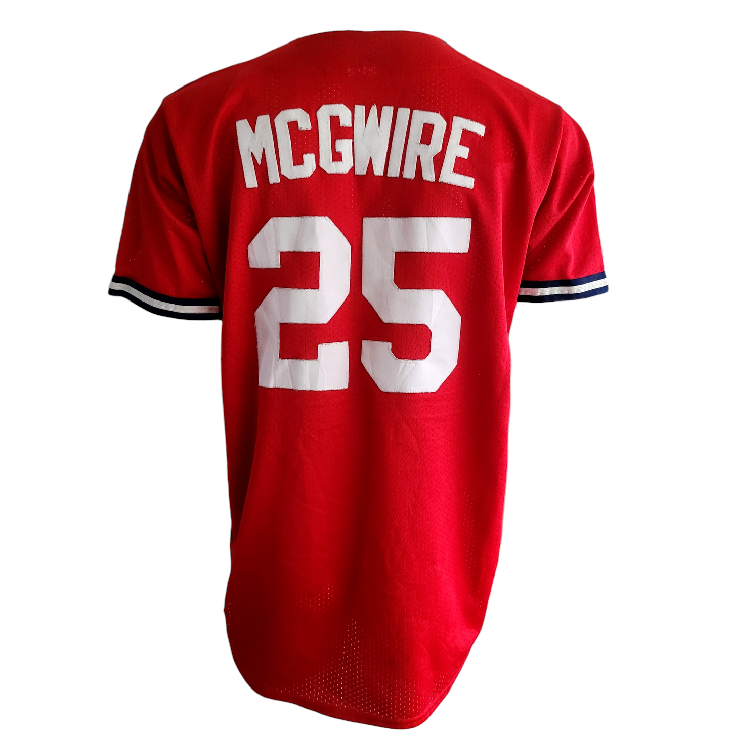 MLB Majestic Mark McGwire Cardinals Jersey #25 Red Vintage Size L