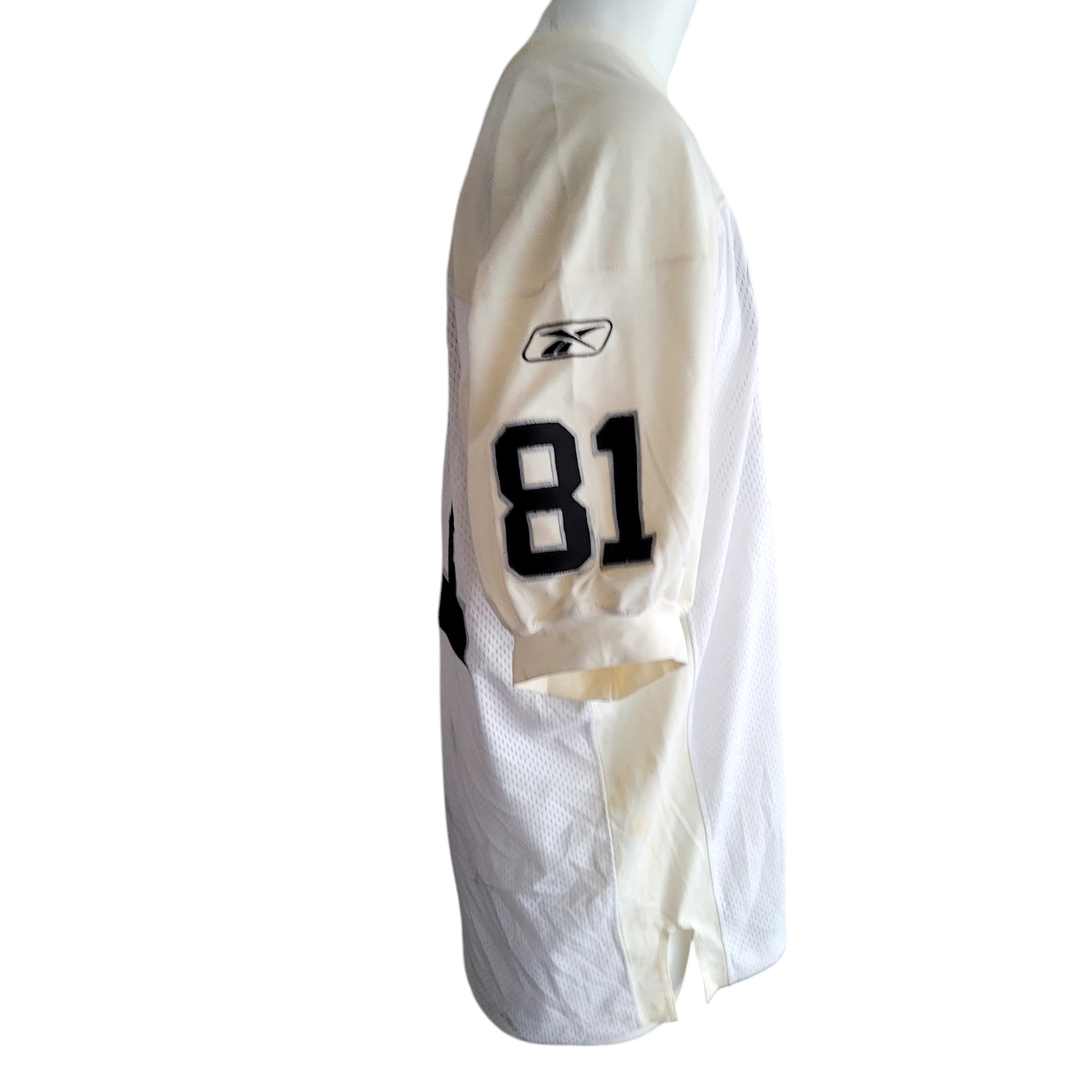 Tim Brown Raiders Jersey #81 Cream/White Reebok Medium - Official NFL Players Gear - USASTARFASHION