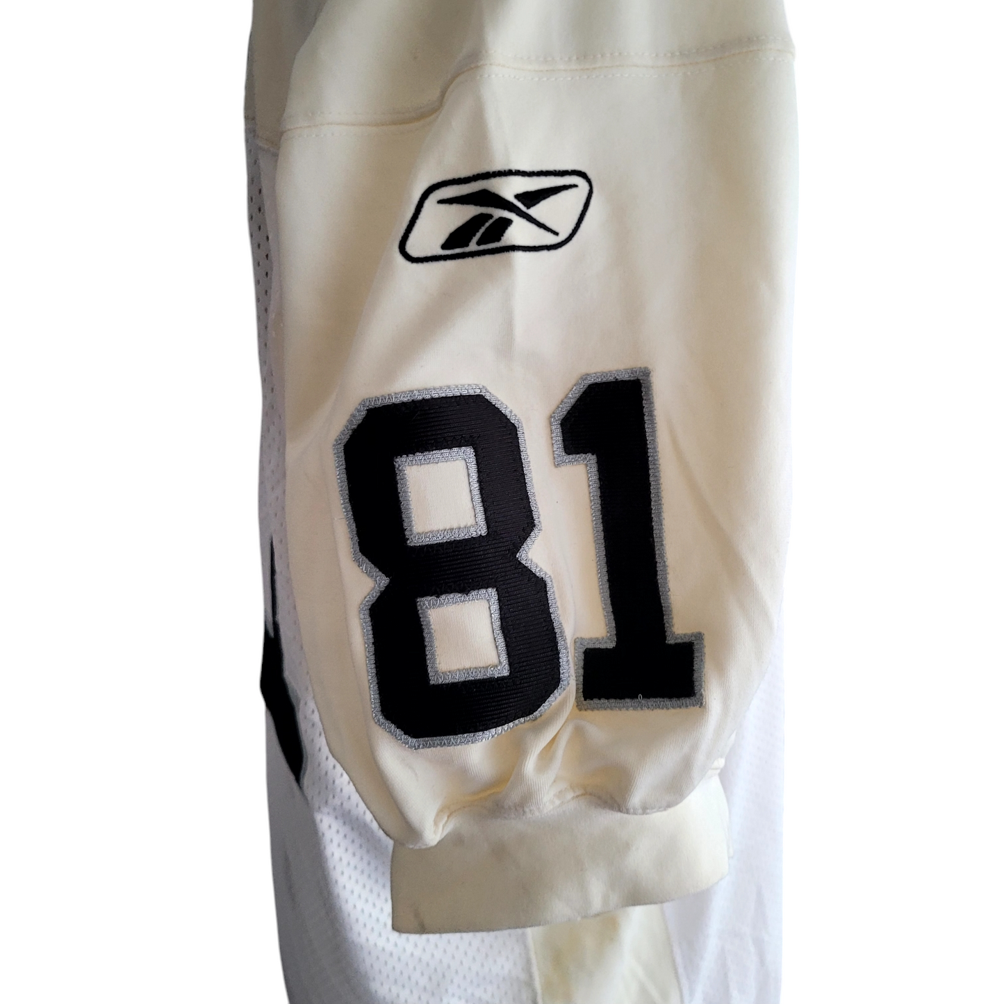 Tim Brown Raiders Jersey #81 Cream/White Reebok Medium - Official NFL Players Gear - USASTARFASHION