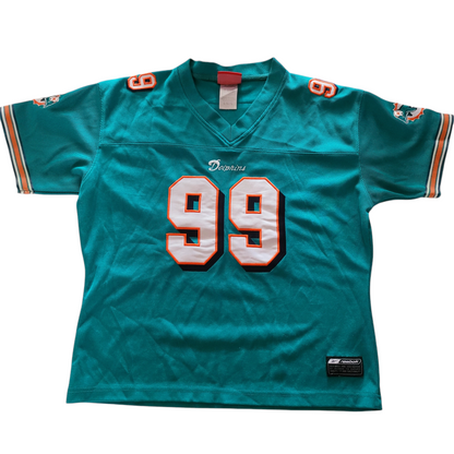 a football jersey with the number 99 on it