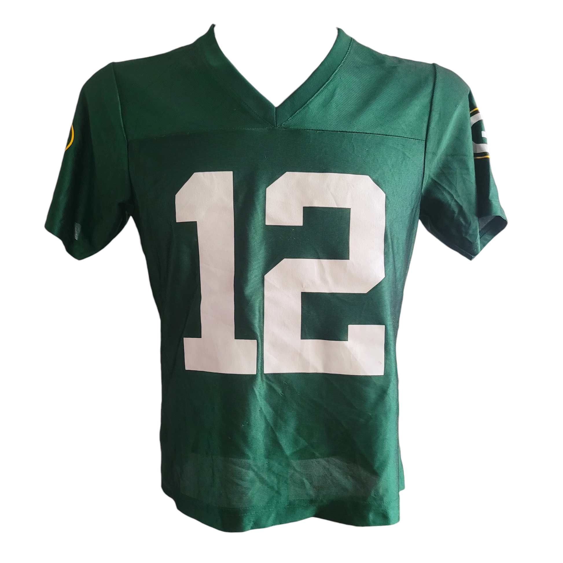 Aaron Rodgers Green Bay Packers Youth NFL Jersey #12 Size M Green Polyester - USASTARFASHION