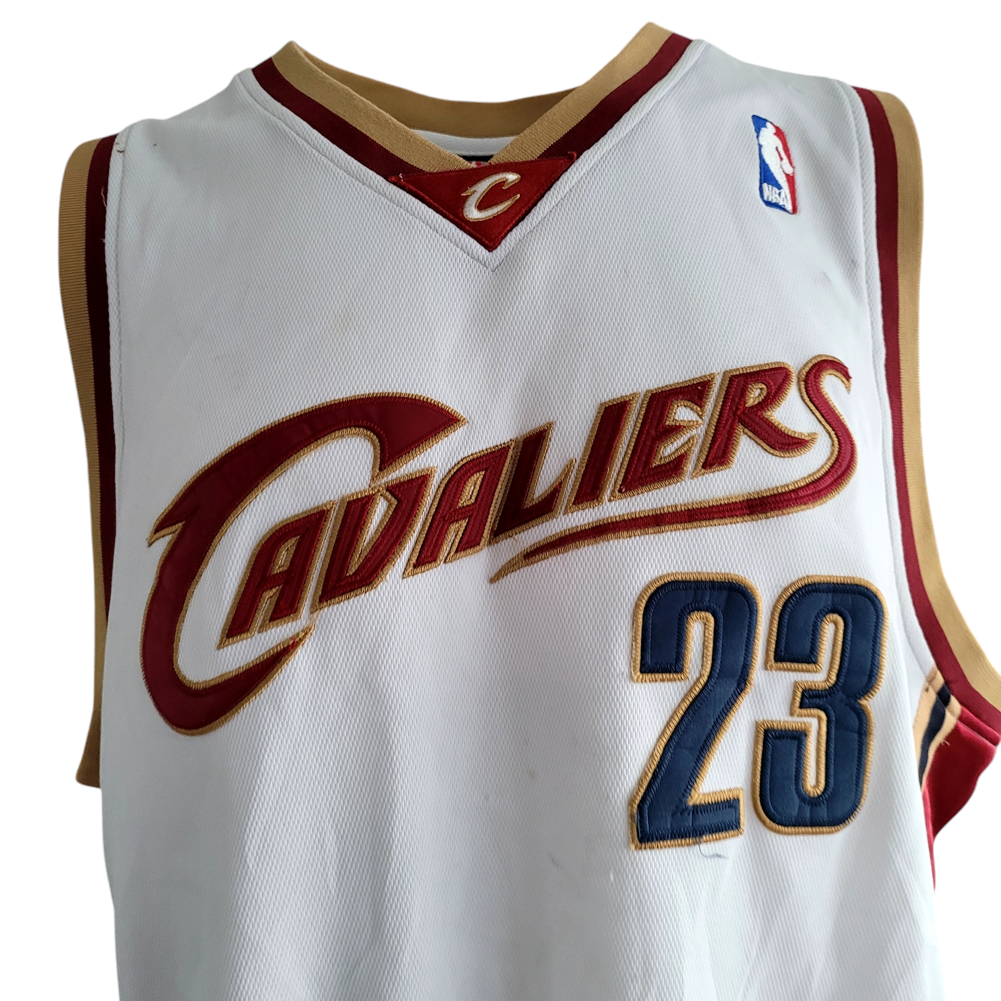 LeBron James Cleveland Cavaliers Adidas Authentic Jersey - Size 54 White NBA Player #23 - USASTARFASHION