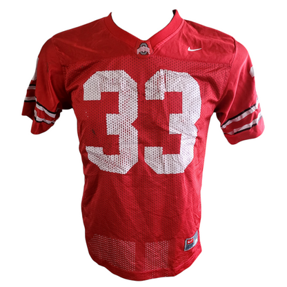 Ohio State Buckeyes Jersey #33 Nike Team Red Youth Medium - High-Quality Polyester Fabric - USASTARFASHION